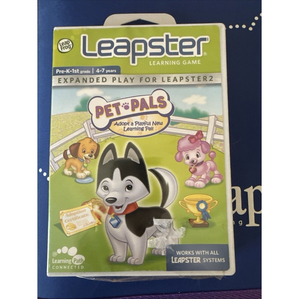 Leapfrog Leapster Pet Pals Learning Game Cartridge PreK-1st grade Age 4-7